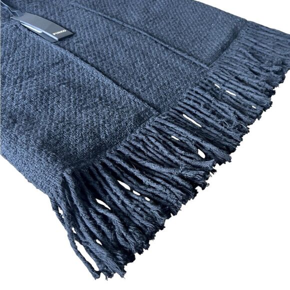 PINKO Tweed Boucle Black Color Mini Skirt Size L US 44 IT - Picture 6 of 7